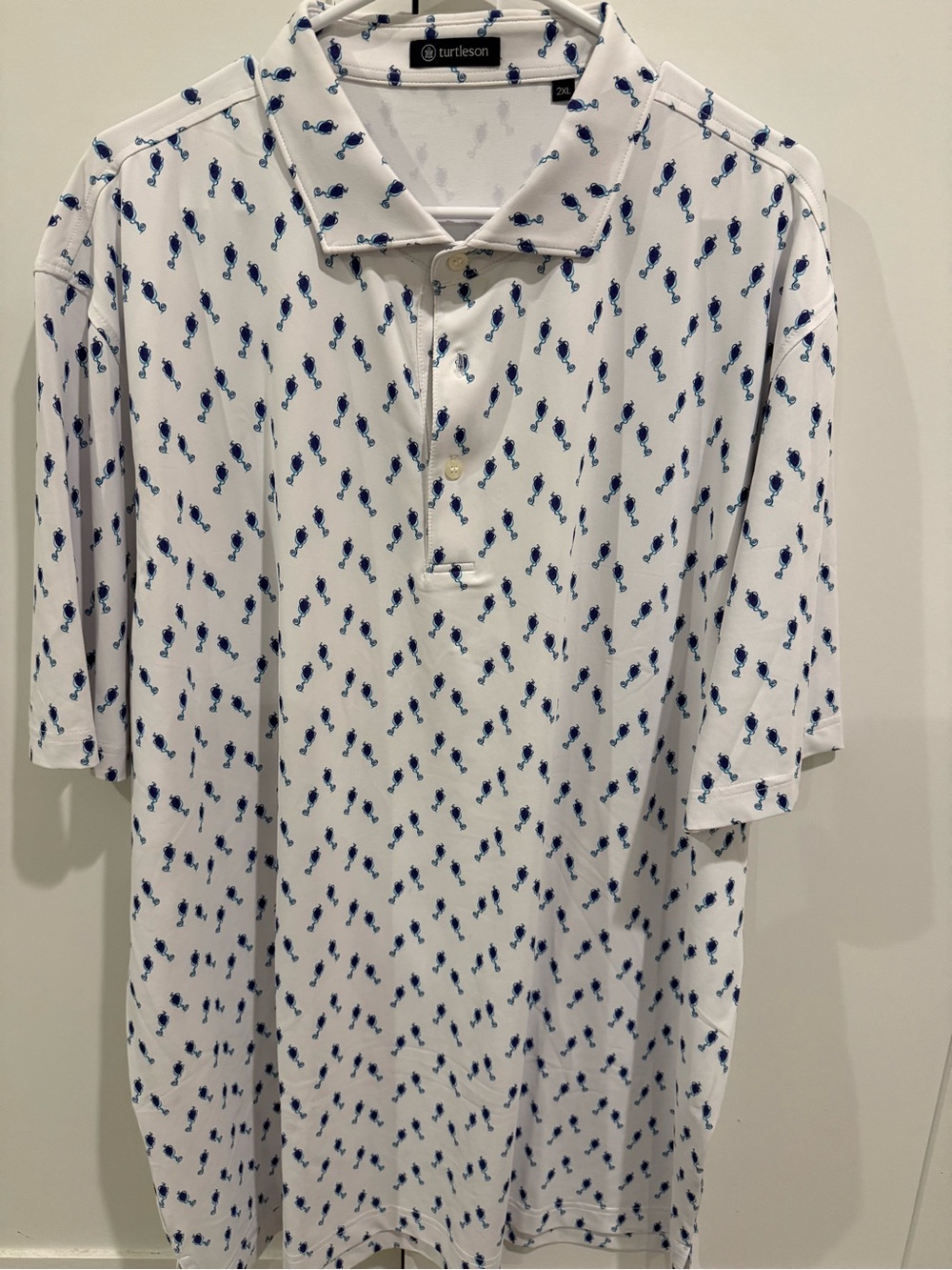 Turtleson Printed Performance Polo - NWOT